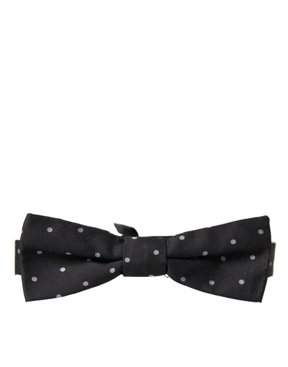 Чоловіча краватка-метелик Dolce &amp; Gabbana Black White в горошок