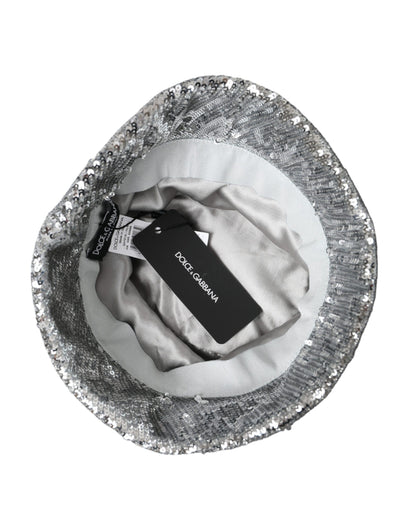 Чоловічий нейлоновий капелюх Dolce &amp; Gabbana зі срібним блискітками