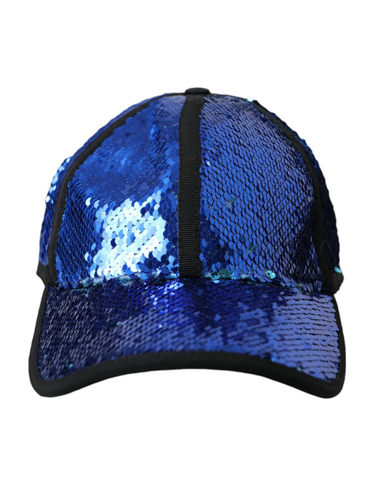 Чоловіча бейсболка Dolce &amp; Gabbana Royal Blue з блискітками