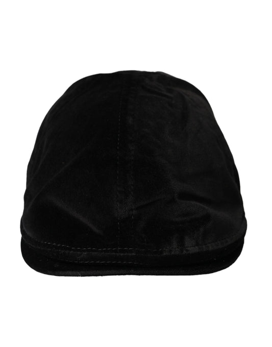 Чоловіча бавовняна газетна шапка Dolce &amp; Gabbana Black Crown