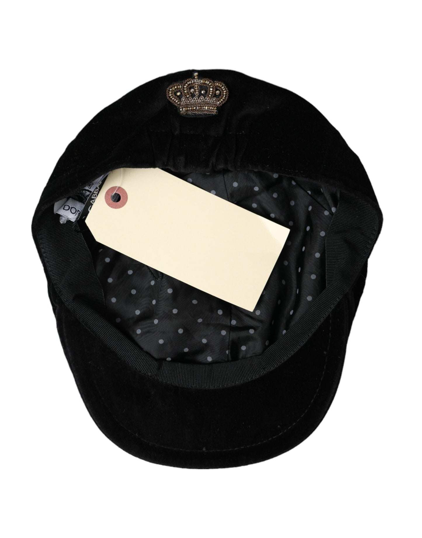 Чоловіча бавовняна газетна шапка Dolce &amp; Gabbana Black Crown