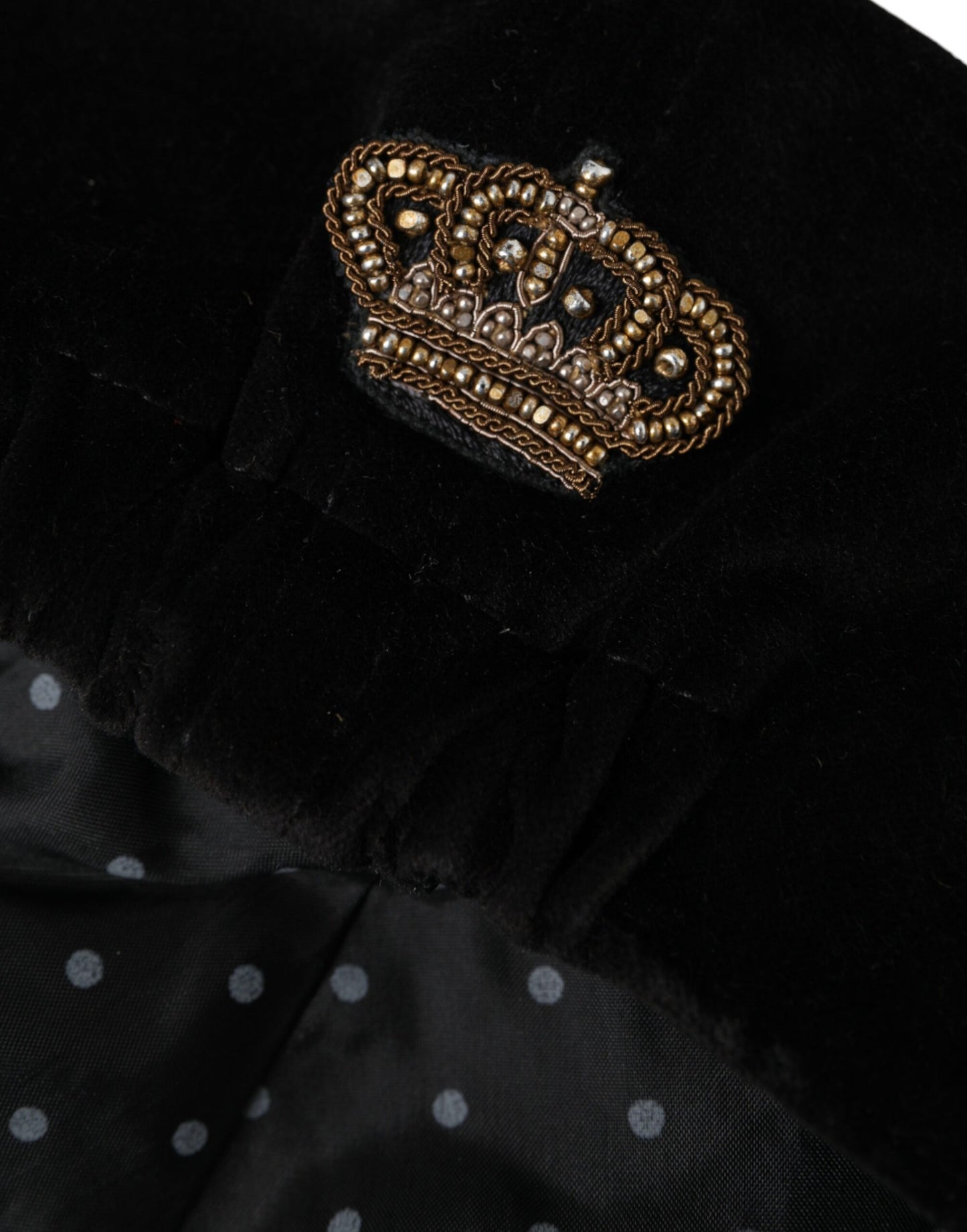 Чоловіча бавовняна газетна шапка Dolce &amp; Gabbana Black Crown