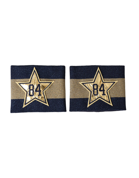 Браслет Dolce &amp; Gabbana Black Gold Logo Star 84 з віскози