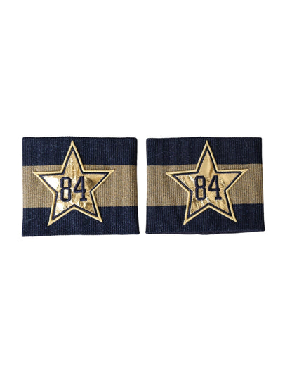 Браслет Dolce &amp; Gabbana Black Gold Logo Star 84 з віскози