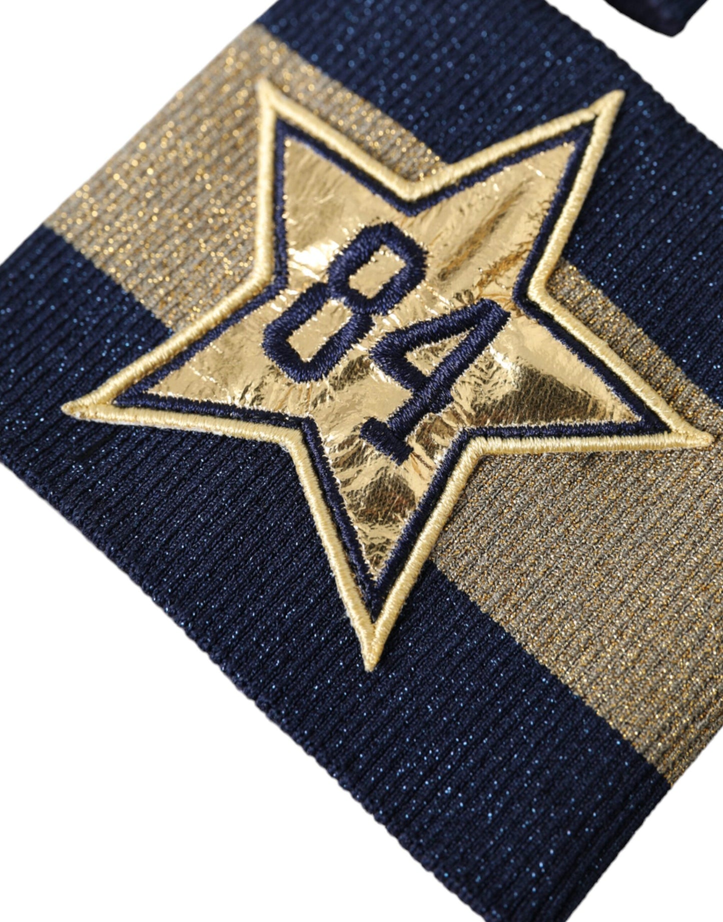 Браслет Dolce &amp; Gabbana Black Gold Logo Star 84 з віскози