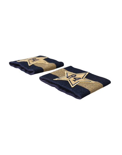 Браслет Dolce &amp; Gabbana Black Gold Logo Star 84 з віскози