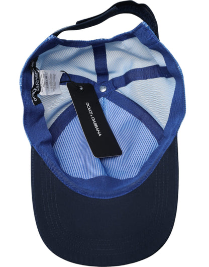 Бейсболка Dolce &amp; Gabbana Blue White Black Italia Mesh