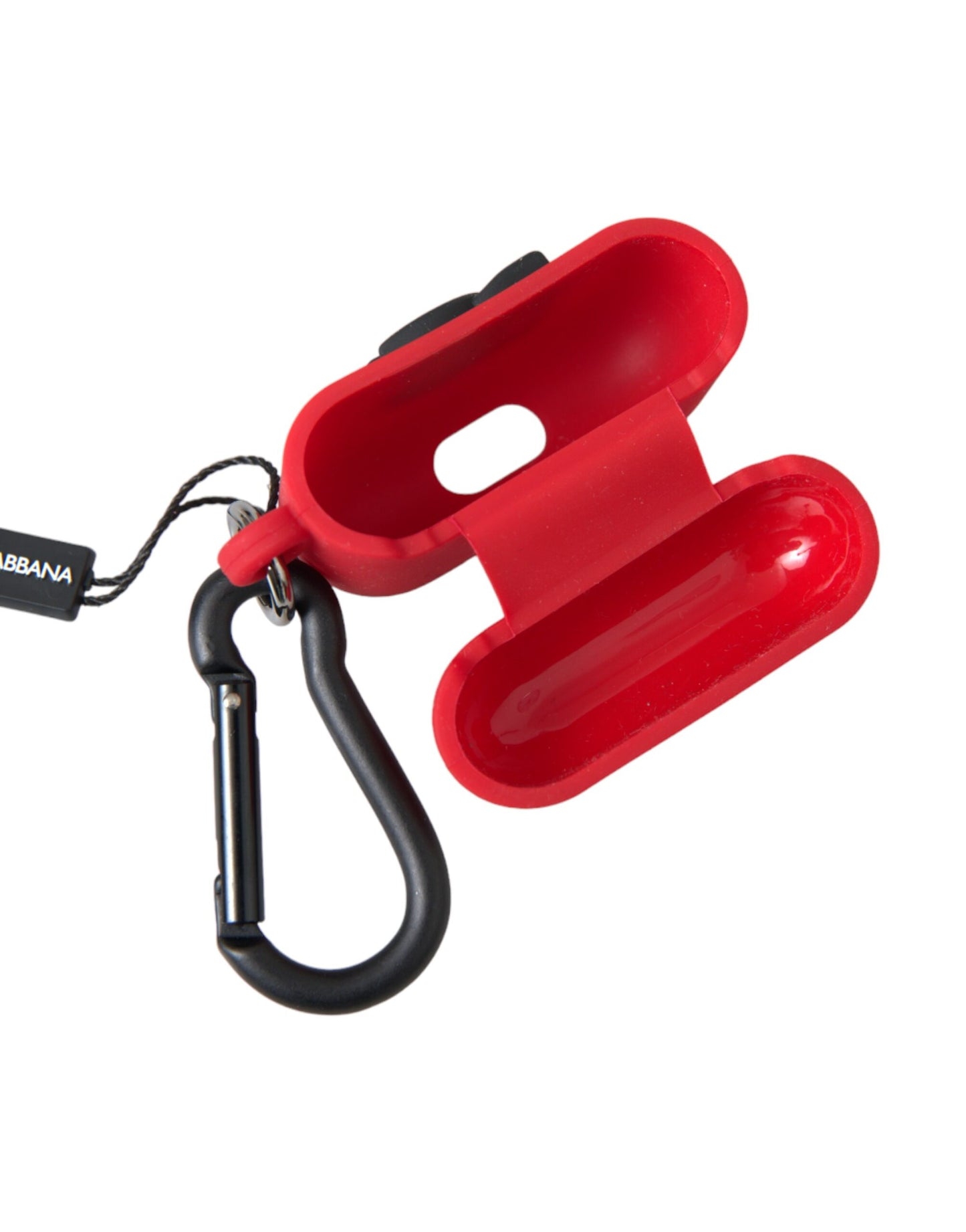 Чохол для Airpods з тисненням логотипу Dolce &amp; Gabbana Red Silicone Rubber