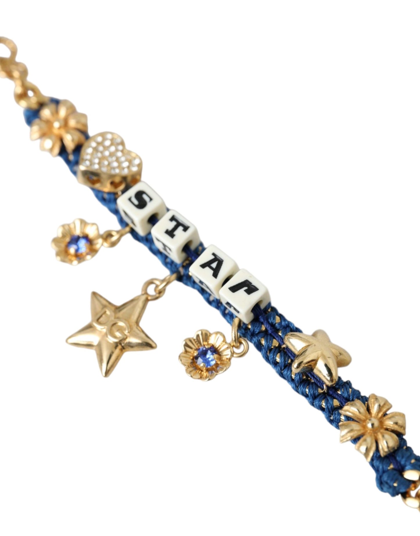 Зірковий модний браслет Dolce &amp; Gabbana із латунним ланцюжком золотого кольору