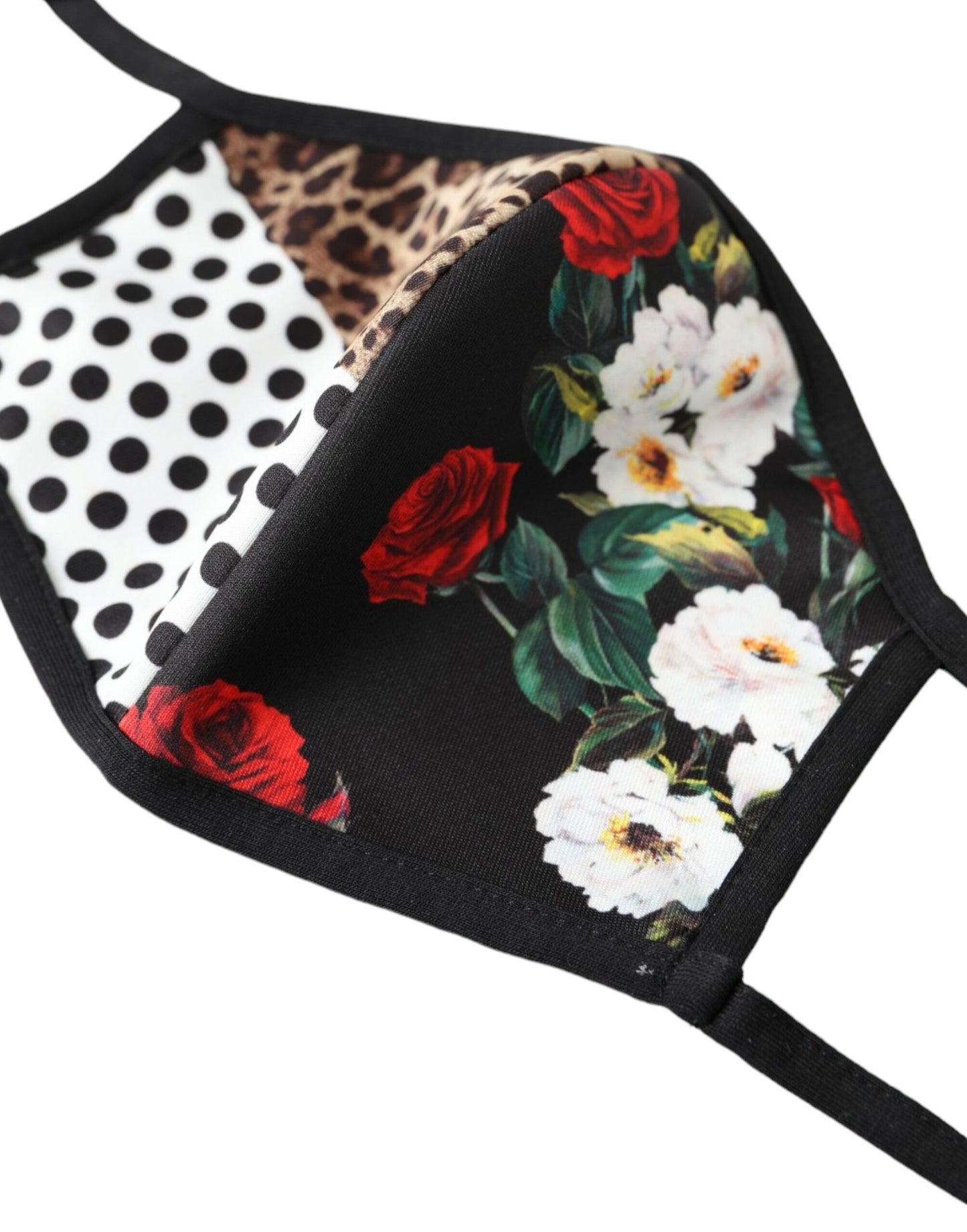Еластична маска для вух Dolce &amp; Gabbana Multicolor Leopard Floral