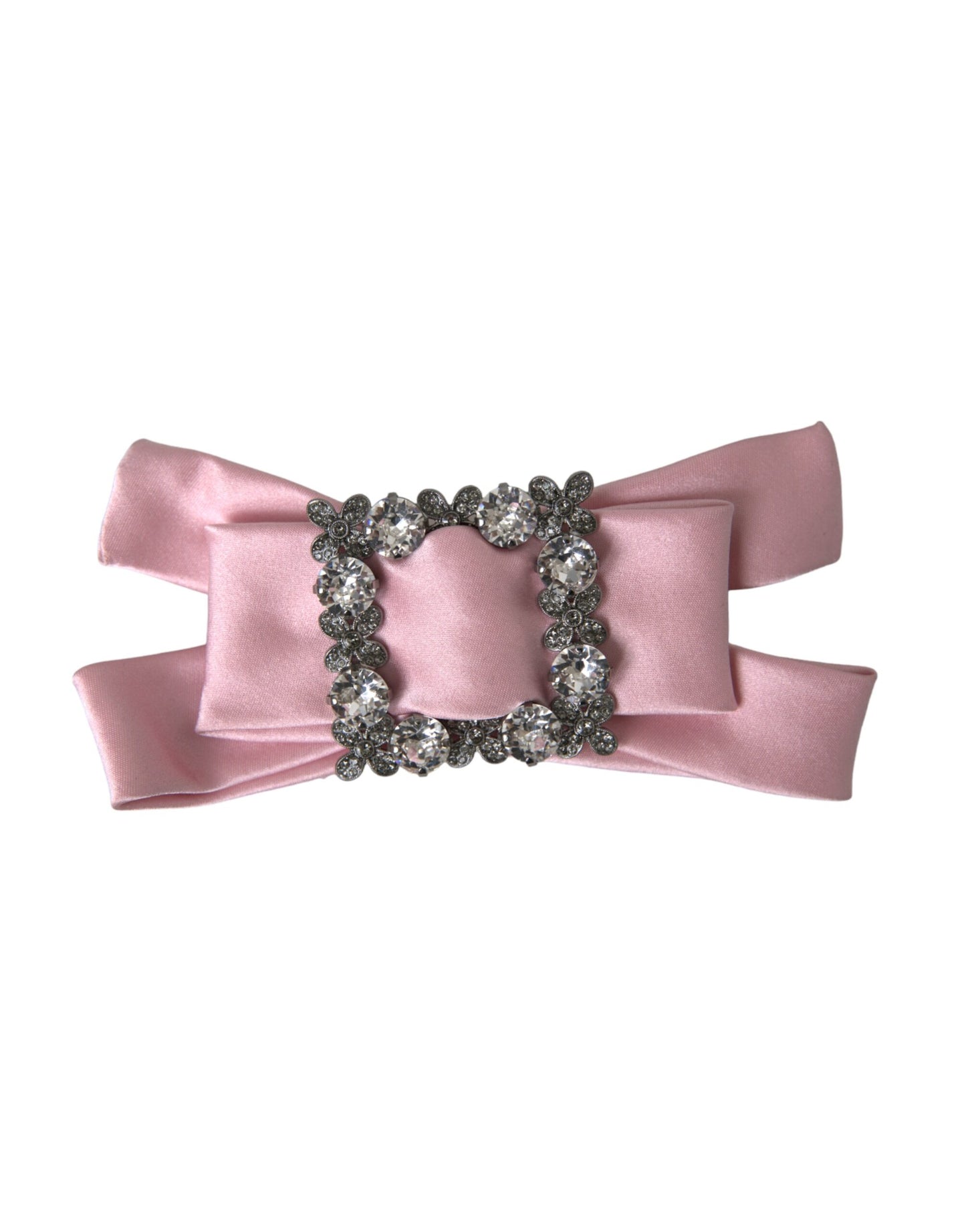 Брошка Dolce &amp; Gabbana Pink Satin Crystal Ювелірна брошка для волосся