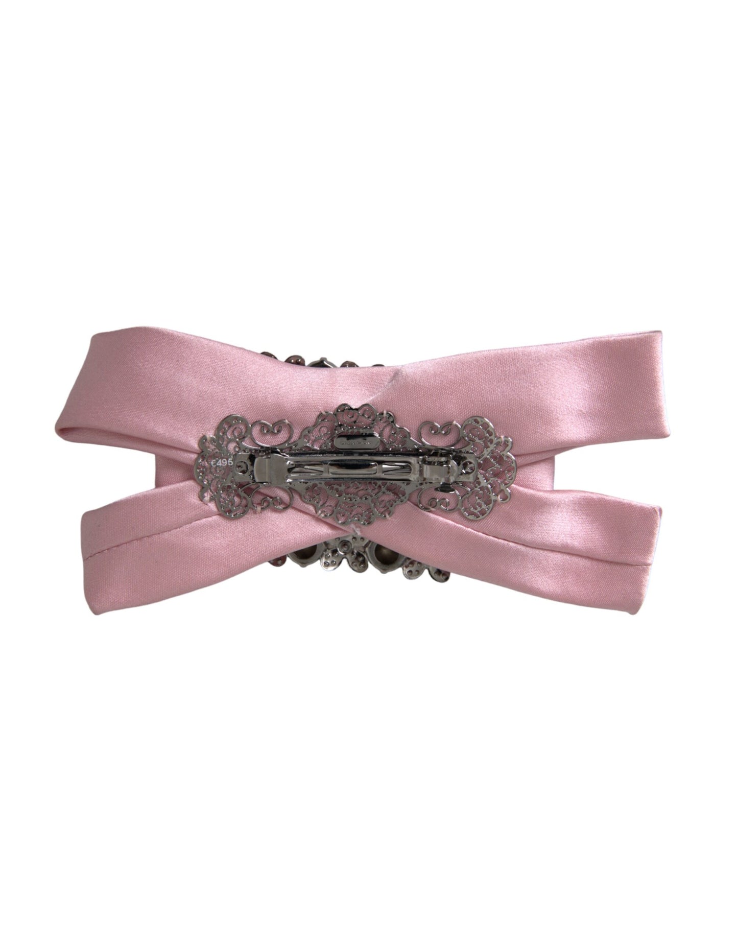 Брошка Dolce &amp; Gabbana Pink Satin Crystal Ювелірна брошка для волосся