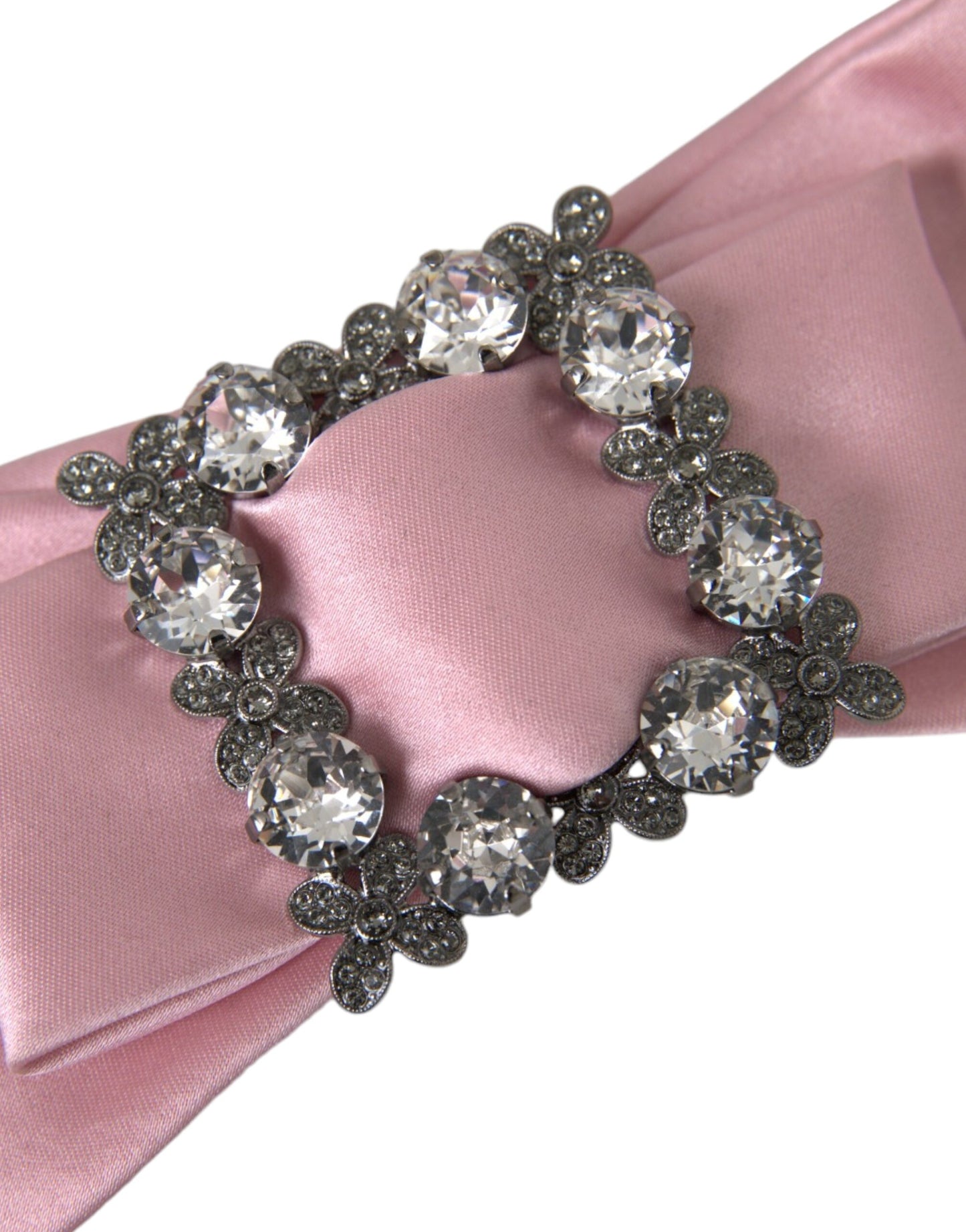 Брошка Dolce &amp; Gabbana Pink Satin Crystal Ювелірна брошка для волосся