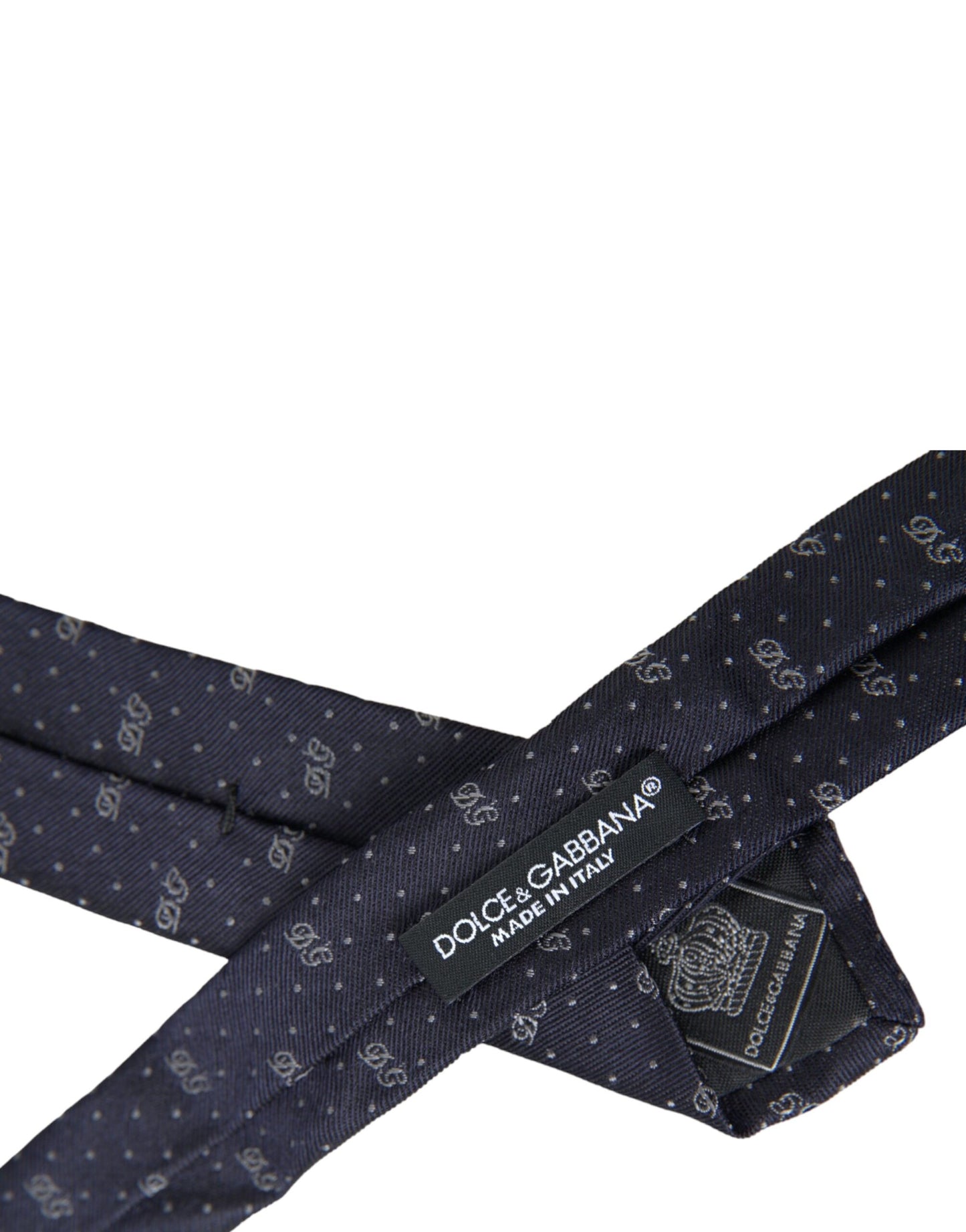 Dolce &amp; Gabbana Blue DG Logo 100% шовкова регульована краватка