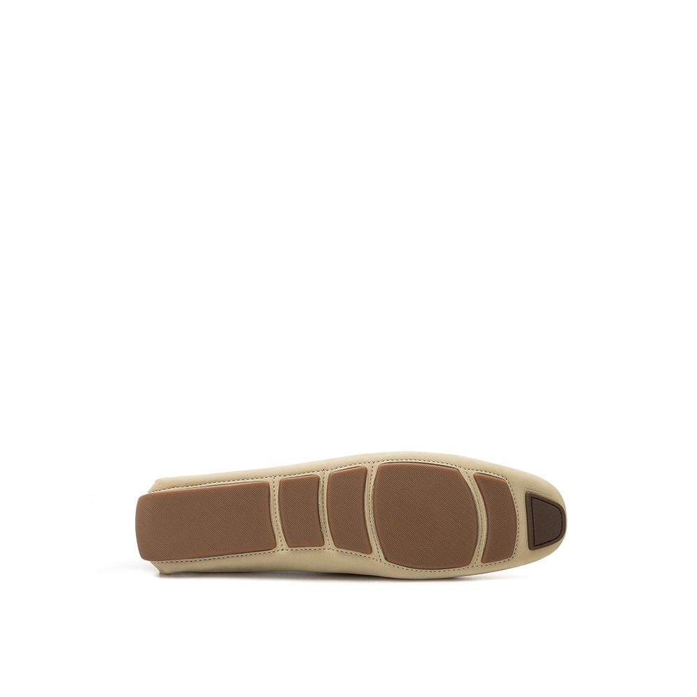 Бежеві шкіряні мокасини Bally