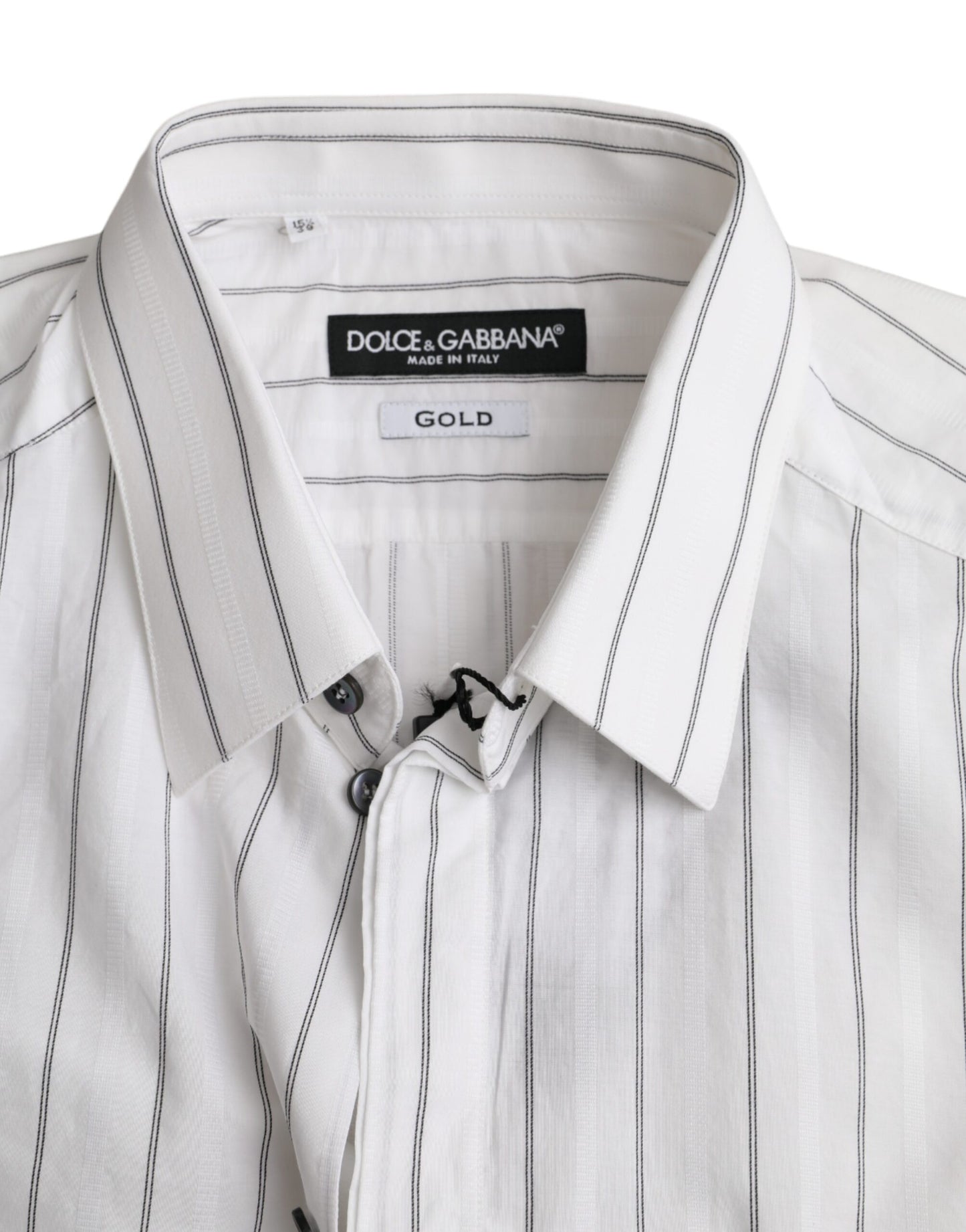 ЗОЛОТА сорочка в чорно-білу смужку Dolce &amp; Gabbana
