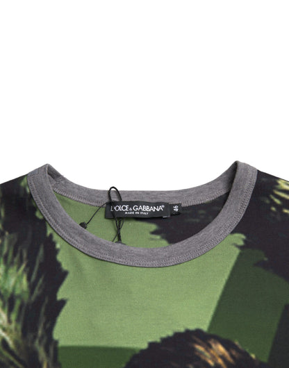 Бавовняна футболка Dolce &amp; Gabbana Green Gorilla з короткими рукавами