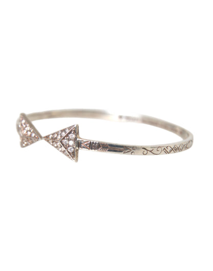 Жіночий срібний браслет Nialaya Arrow Crystal 925