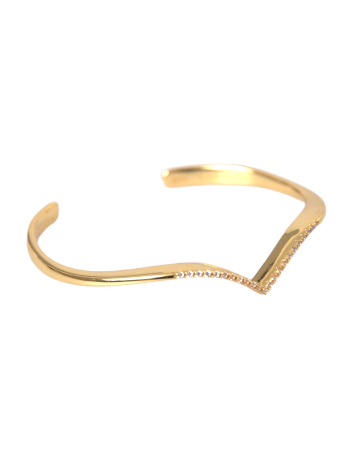 Браслет Nialaya Arched Wing Cuff Skyfall Gold CZ 925