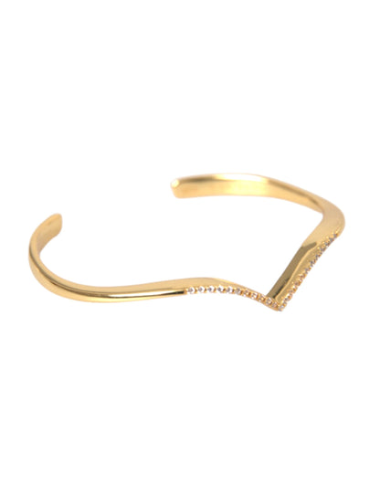 Браслет Nialaya Arched Wing Cuff Skyfall Gold CZ 925