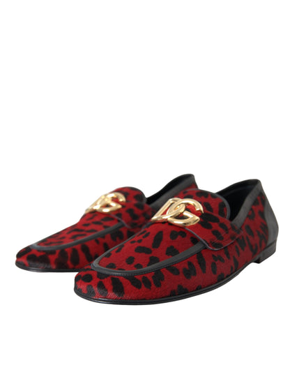 Офіційне чоловіче взуття Dolce &amp; Gabbana Red Black Leopard DG
