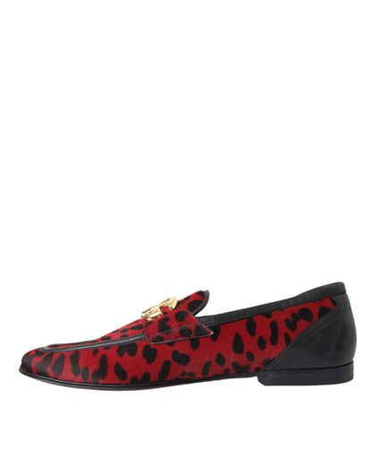 Офіційне чоловіче взуття Dolce &amp; Gabbana Red Black Leopard DG