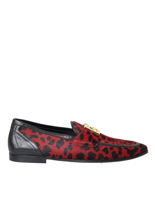 Офіційне чоловіче взуття Dolce &amp; Gabbana Red Black Leopard DG