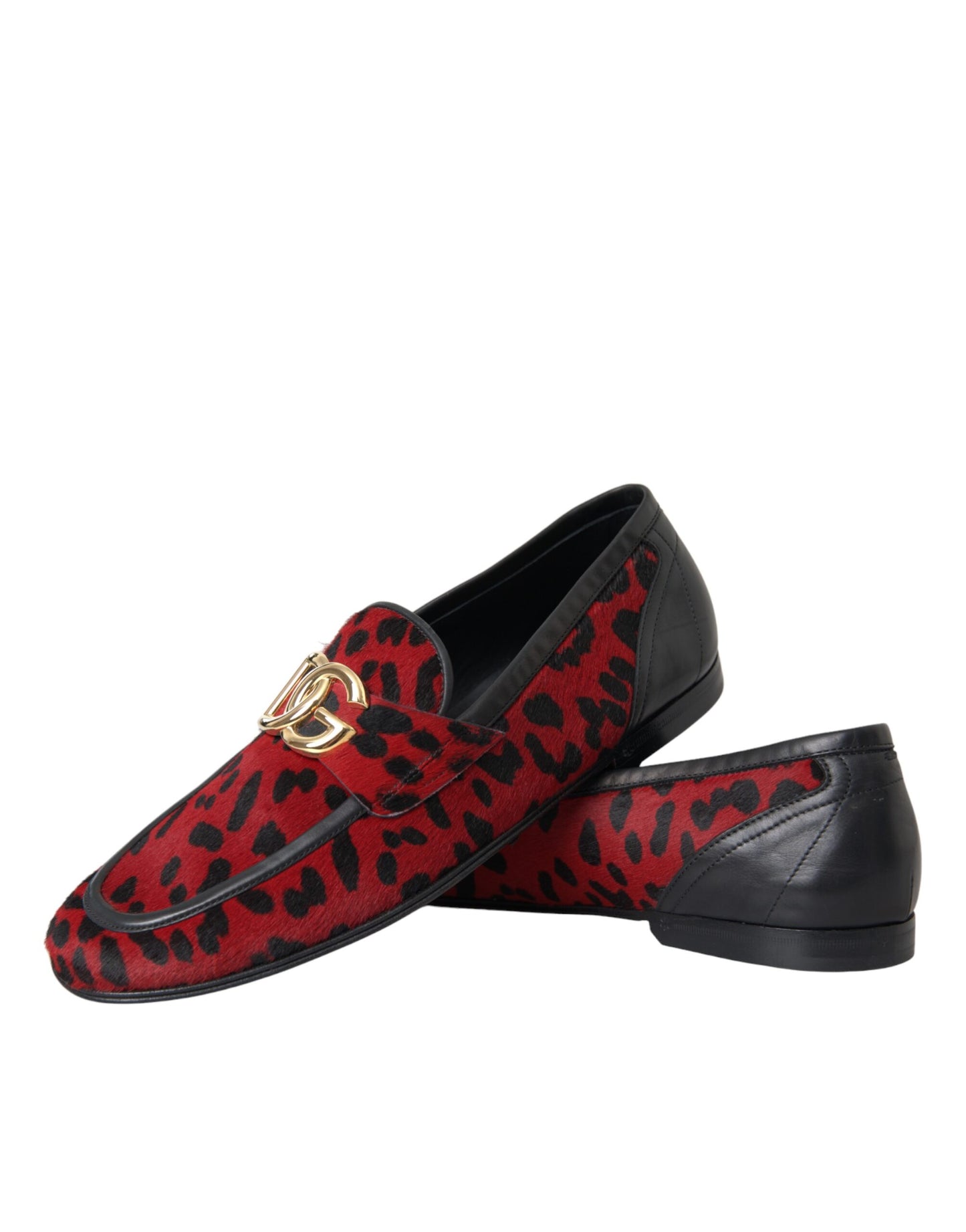 Офіційне чоловіче взуття Dolce &amp; Gabbana Red Black Leopard DG