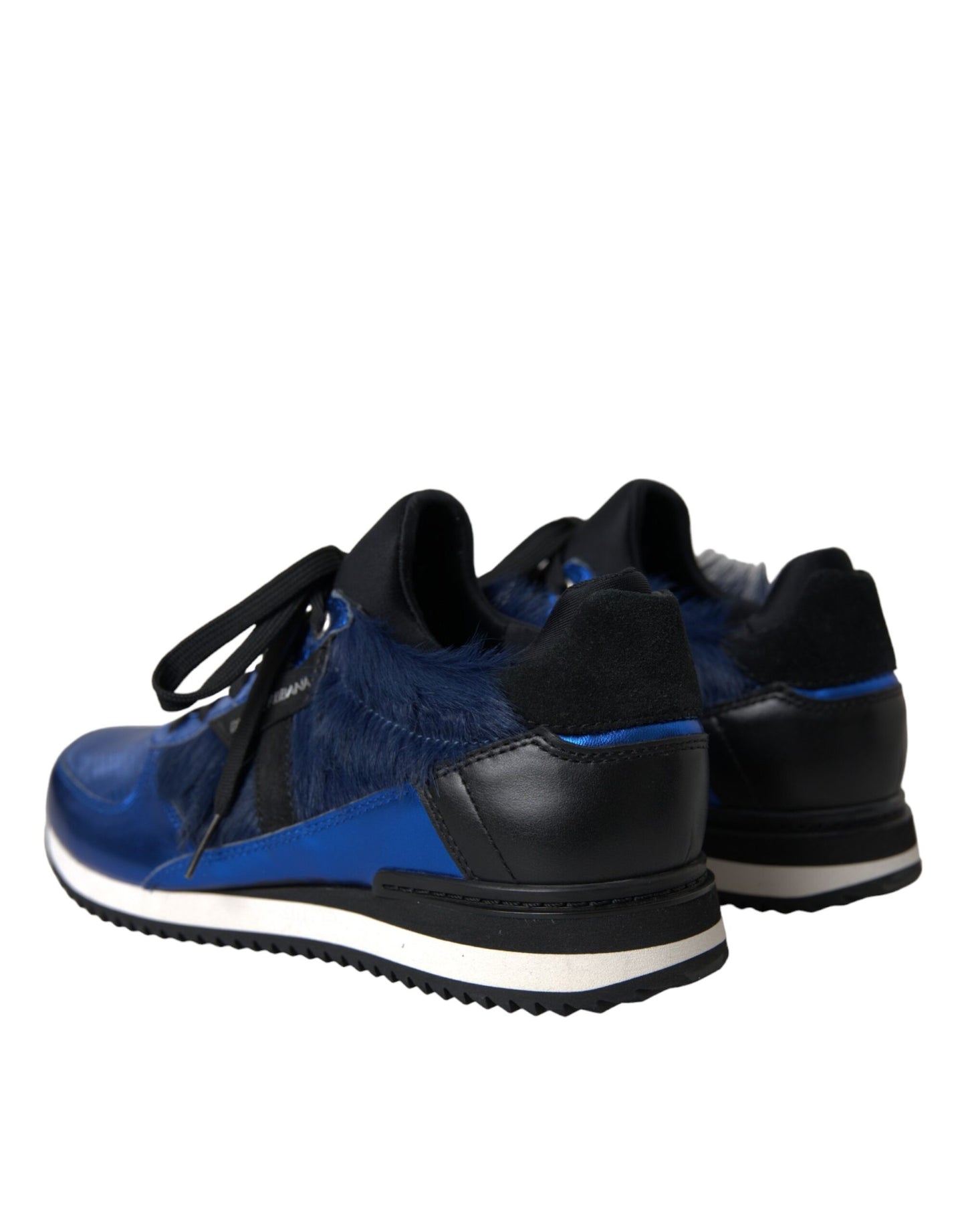 Шкіряні кросівки Dolce &amp; Gabbana Blue Black з телячого волосся