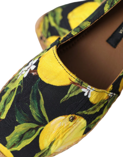 Dolce &amp; Gabbana Різнобарвні лимонні сліпони на еспадрільях