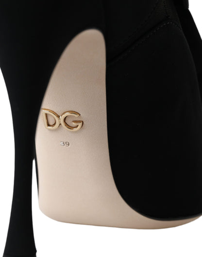 Dolce &amp; Gabbana Чорні черевики на підборах на шпильці