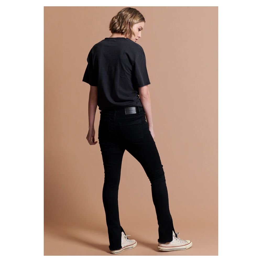 Жіночі вузькі джинси One Teaspoon Black Cotton