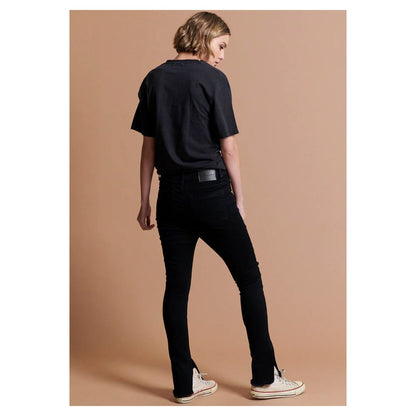 Жіночі вузькі джинси One Teaspoon Black Cotton