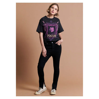 Жіночі вузькі джинси One Teaspoon Black Cotton