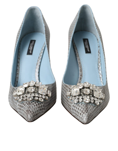 Туфлі Dolce &amp; Gabbana Light Blue з екзотичної шкіри Crystal Bellucci