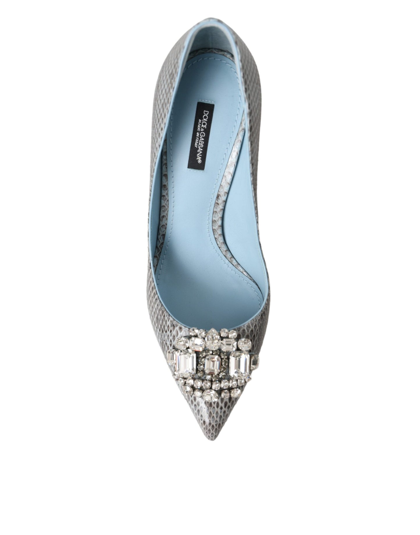 Туфлі Dolce &amp; Gabbana Light Blue з екзотичної шкіри Crystal Bellucci