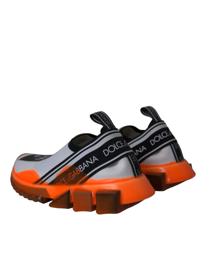 Кросівки Dolce &amp; Gabbana Black White Orange без рукавів Sorrento