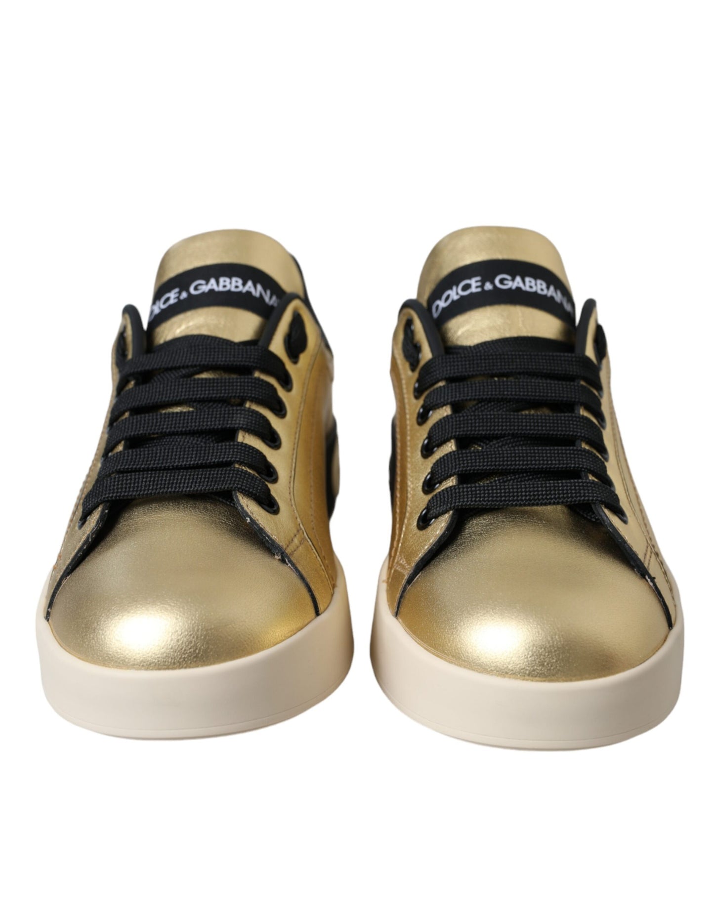 Жіноче взуття Dolce &amp; Gabbana Gold Portofino з телячої шкіри