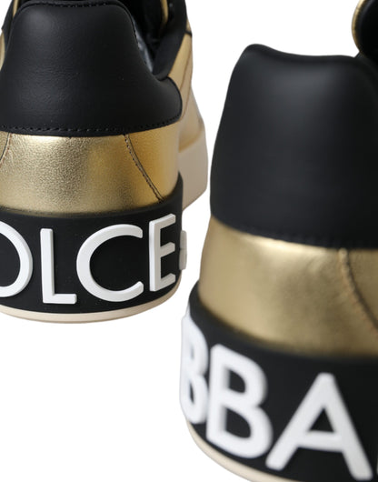 Жіноче взуття Dolce &amp; Gabbana Gold Portofino з телячої шкіри