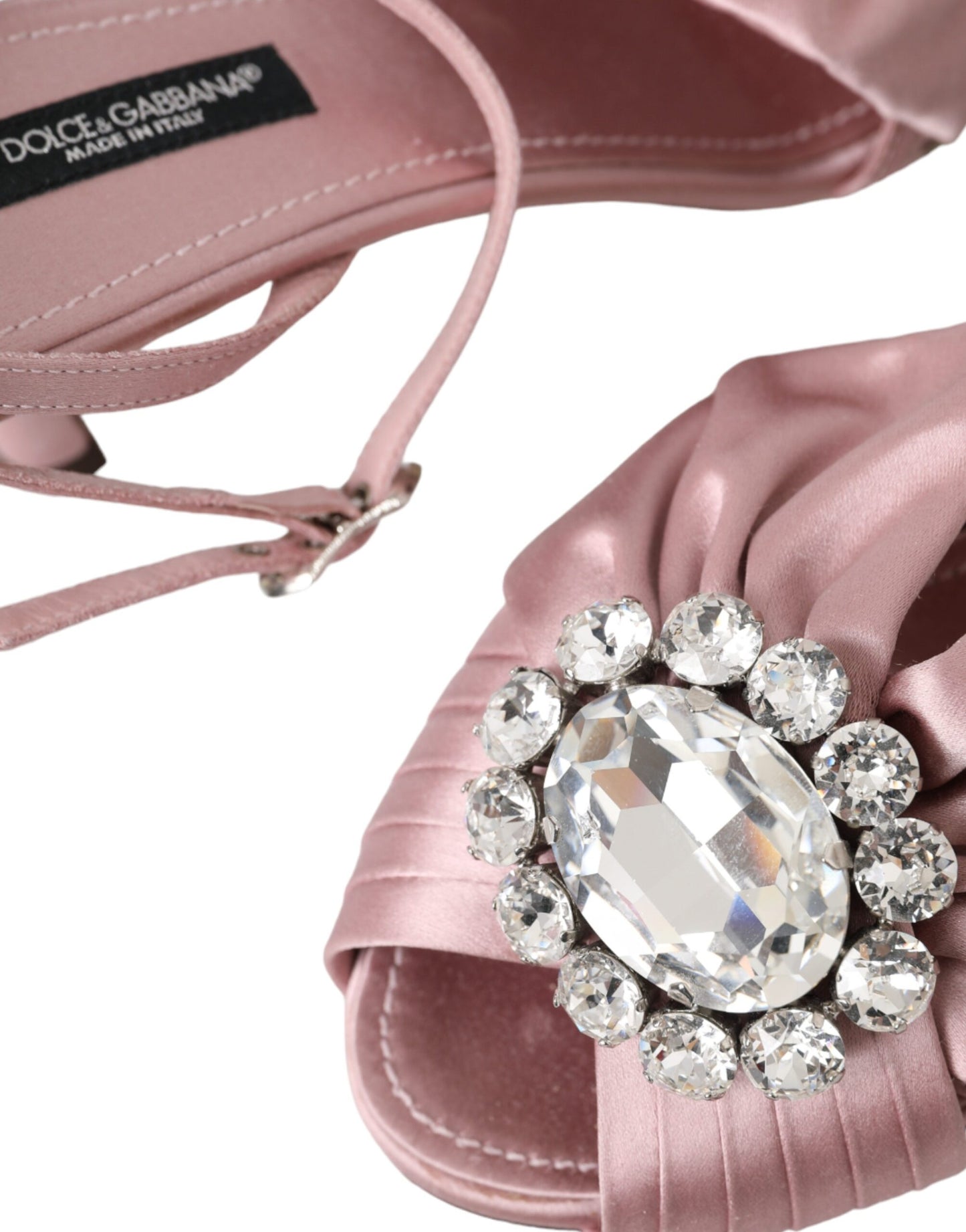 Босоніжки Dolce &amp; Gabbana Pink Keira Crystal Heels