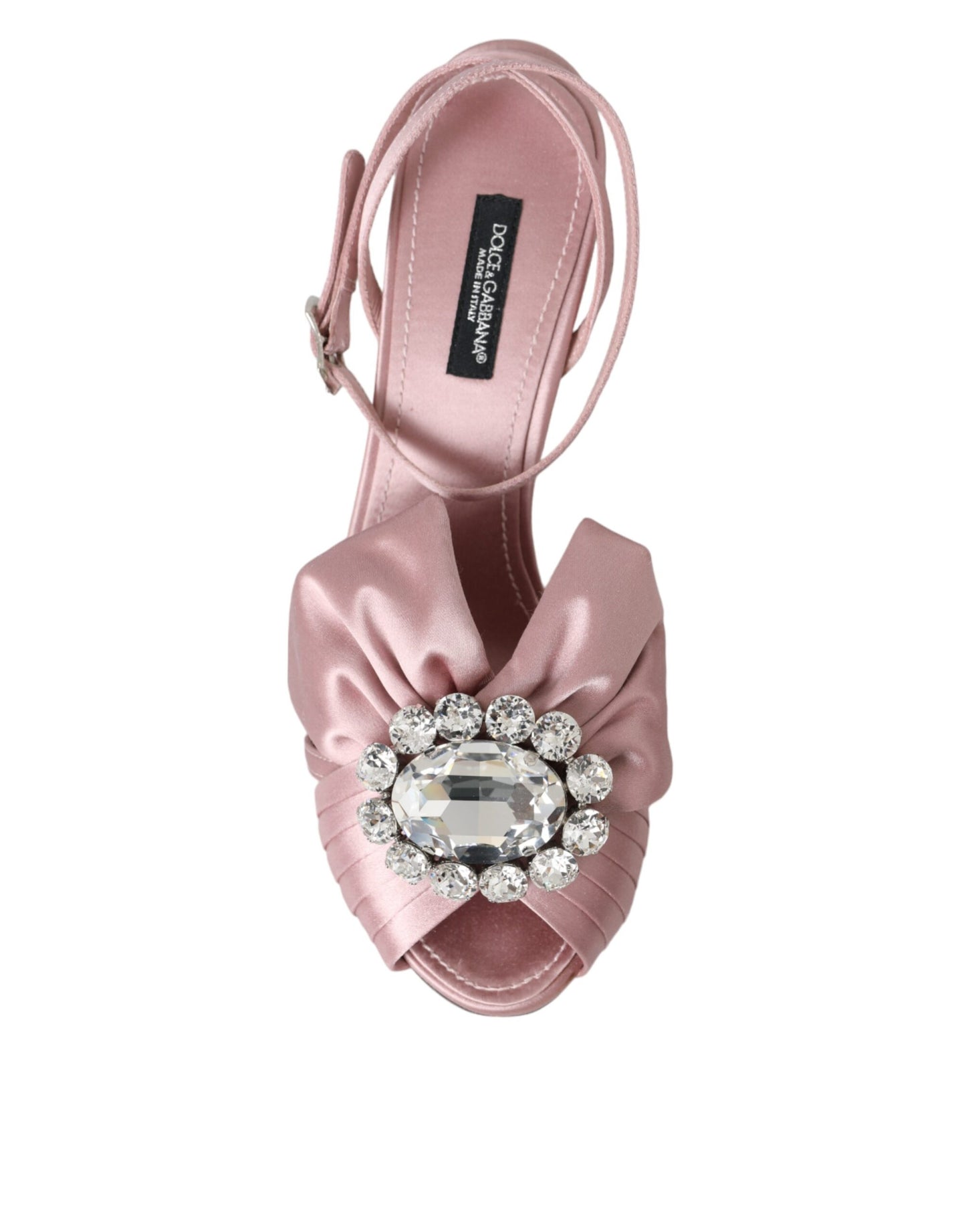 Босоніжки Dolce &amp; Gabbana Pink Keira Crystal Heels