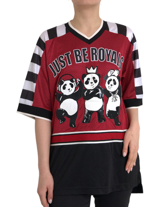 Оверсайз-футболка Dolce &amp; Gabbana Multicolor Royals Panda