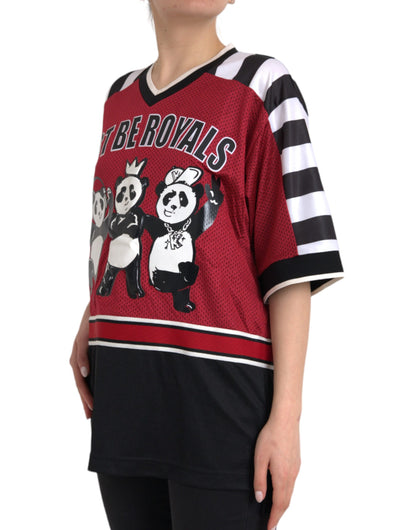 Оверсайз-футболка Dolce &amp; Gabbana Multicolor Royals Panda