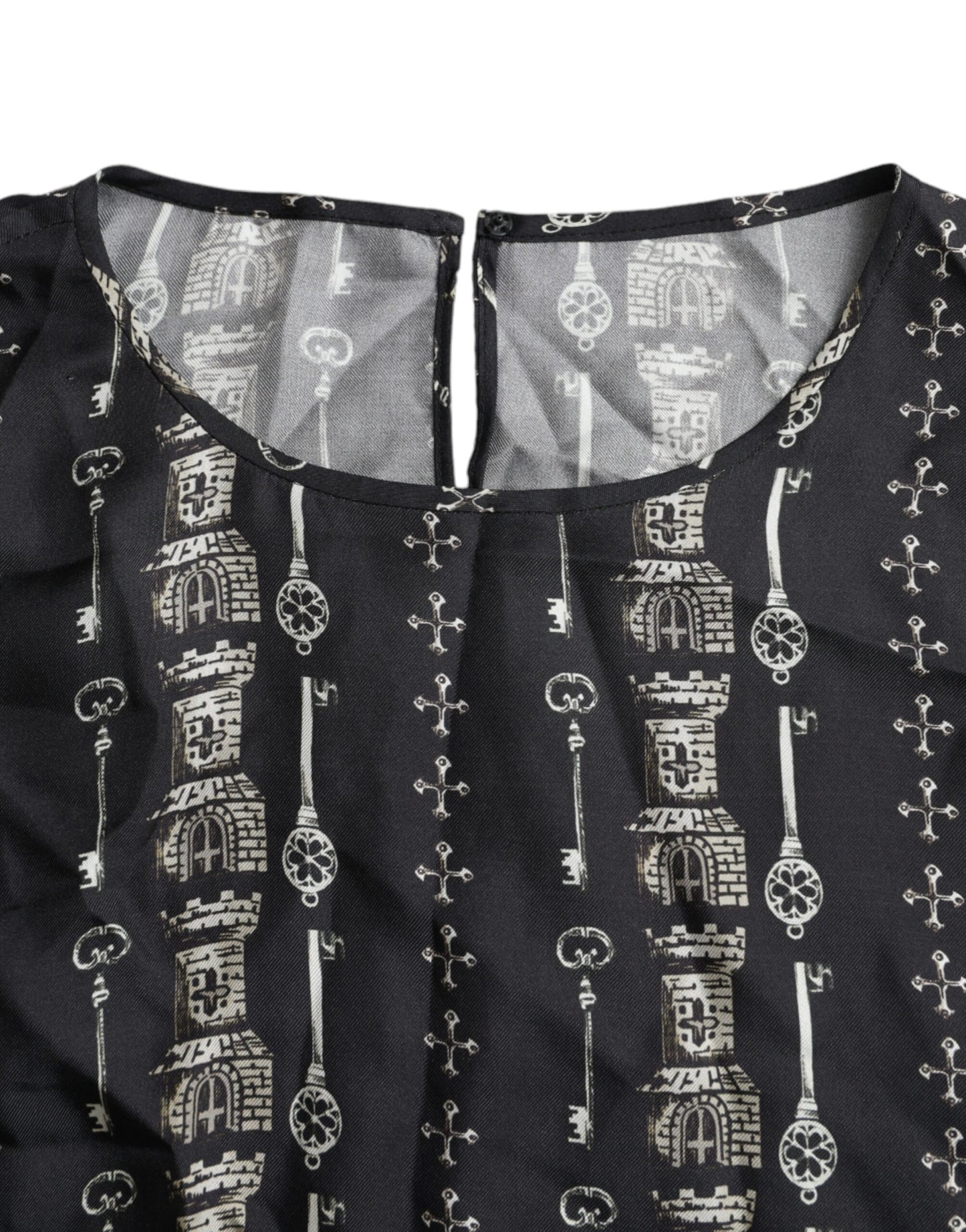 Футболка з шовковою блузкою Dolce &amp; Gabbana Black Key Castle