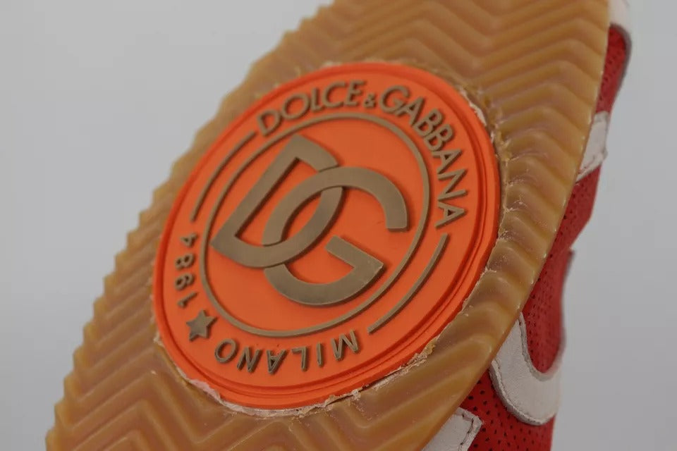 Чоловічі кросівки Dolce &amp; Gabbana Red White Leather Logo Casual