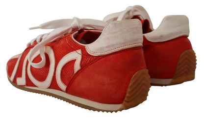 Чоловічі кросівки Dolce &amp; Gabbana Red White Leather Logo Casual