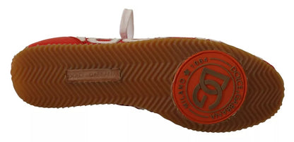 Чоловічі кросівки Dolce &amp; Gabbana Red White Leather Logo Casual