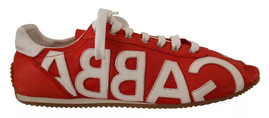 Чоловічі кросівки Dolce &amp; Gabbana Red White Leather Logo Casual