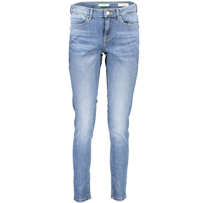 Світло-блакитні бавовняні жіночі джинси Guess Jeans