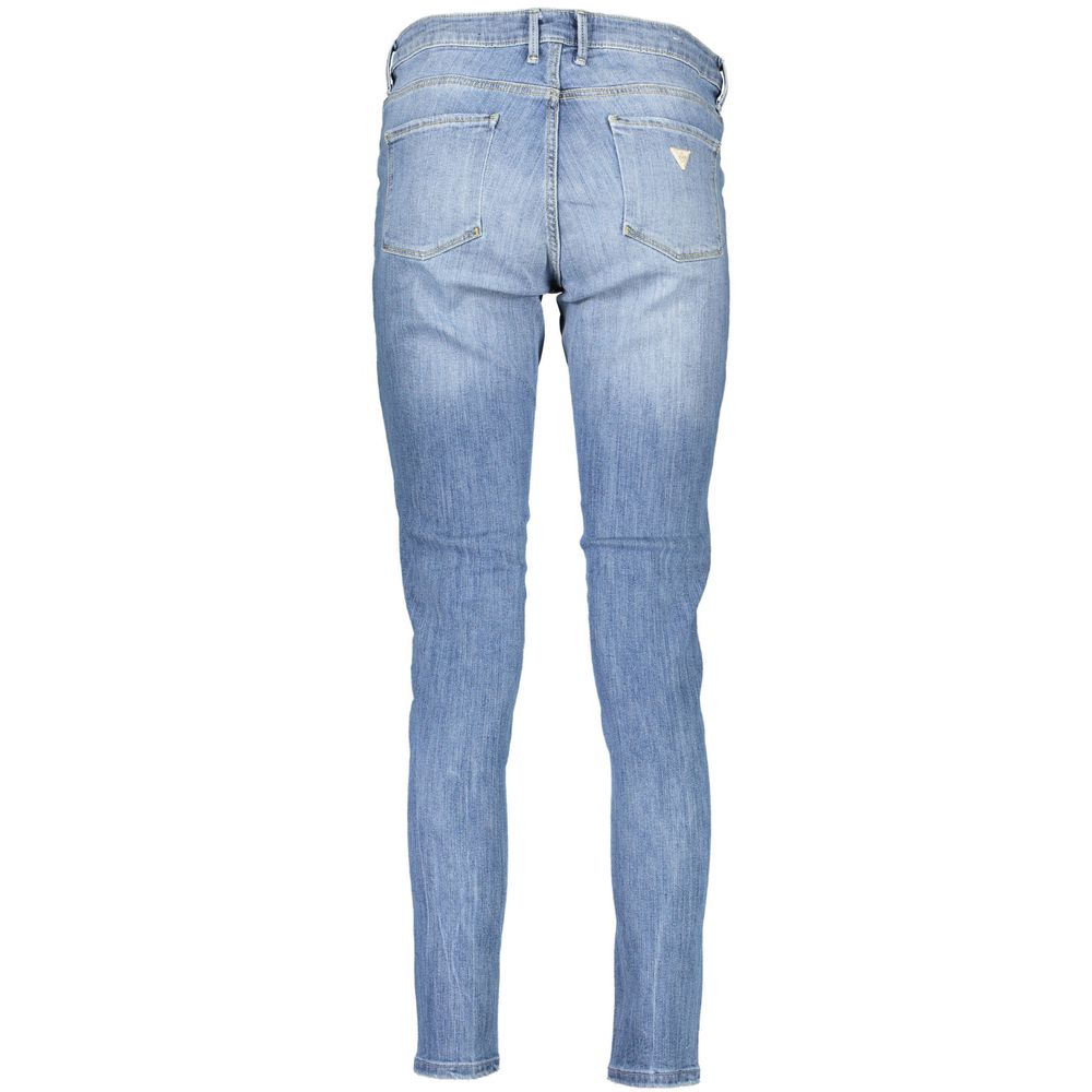Світло-блакитні бавовняні жіночі джинси Guess Jeans
